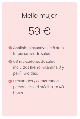Análisis de sangre para mujeres melio