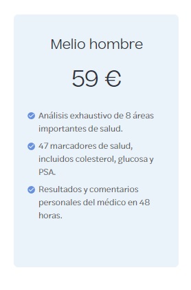 Análisis de sangre para hombres melio